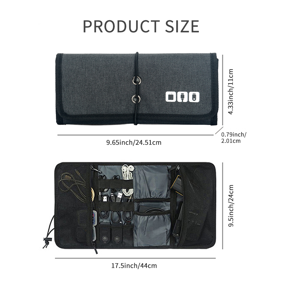Tech Accessories Organizer Pouch - Organizador de Cabos para Casa |