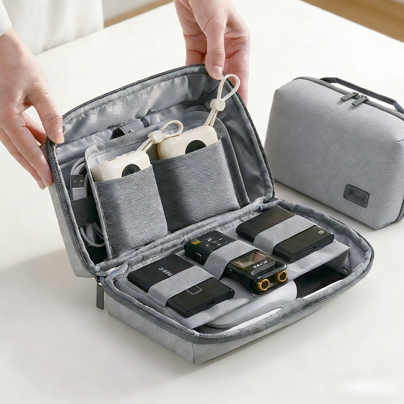 1pc organizador de eletrônicos - Tech Accessories Organizer Pouch avaliação e preço
