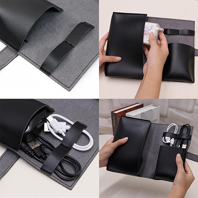 1pc couro do plutônio multi-co - Tech Accessories Organizer Pouch avaliação e preço