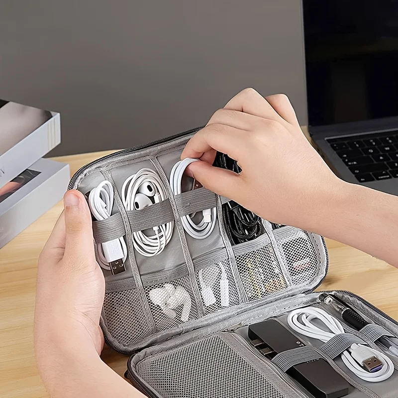 1 Pacote de Bolsa de Armazenam - Tech Accessories Organizer Pouch avaliação e preço